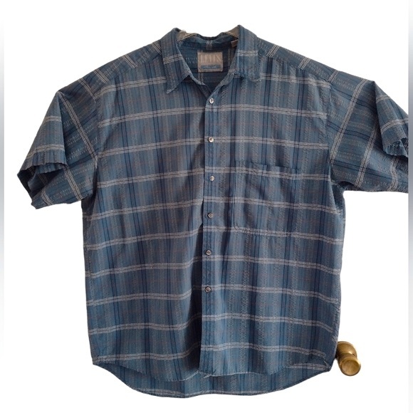 Levi's men's short sleeve searsucker button up shirt. Size XL , xtra lar… - Picture 2 of 7